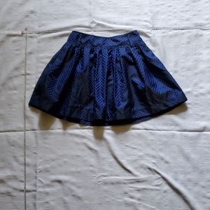 Blue and Black checkered skirt